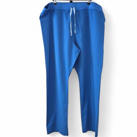 FIGS Technical Collection Womens Livingston Basic Scrub Pants, Blue, XXL / Tall - Picture 1 of 9